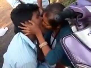 teens indian Telugu students having fun outdoor